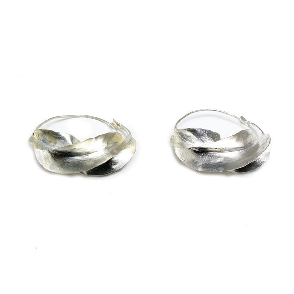 XX-Large Fula Silver Earrings - 2"