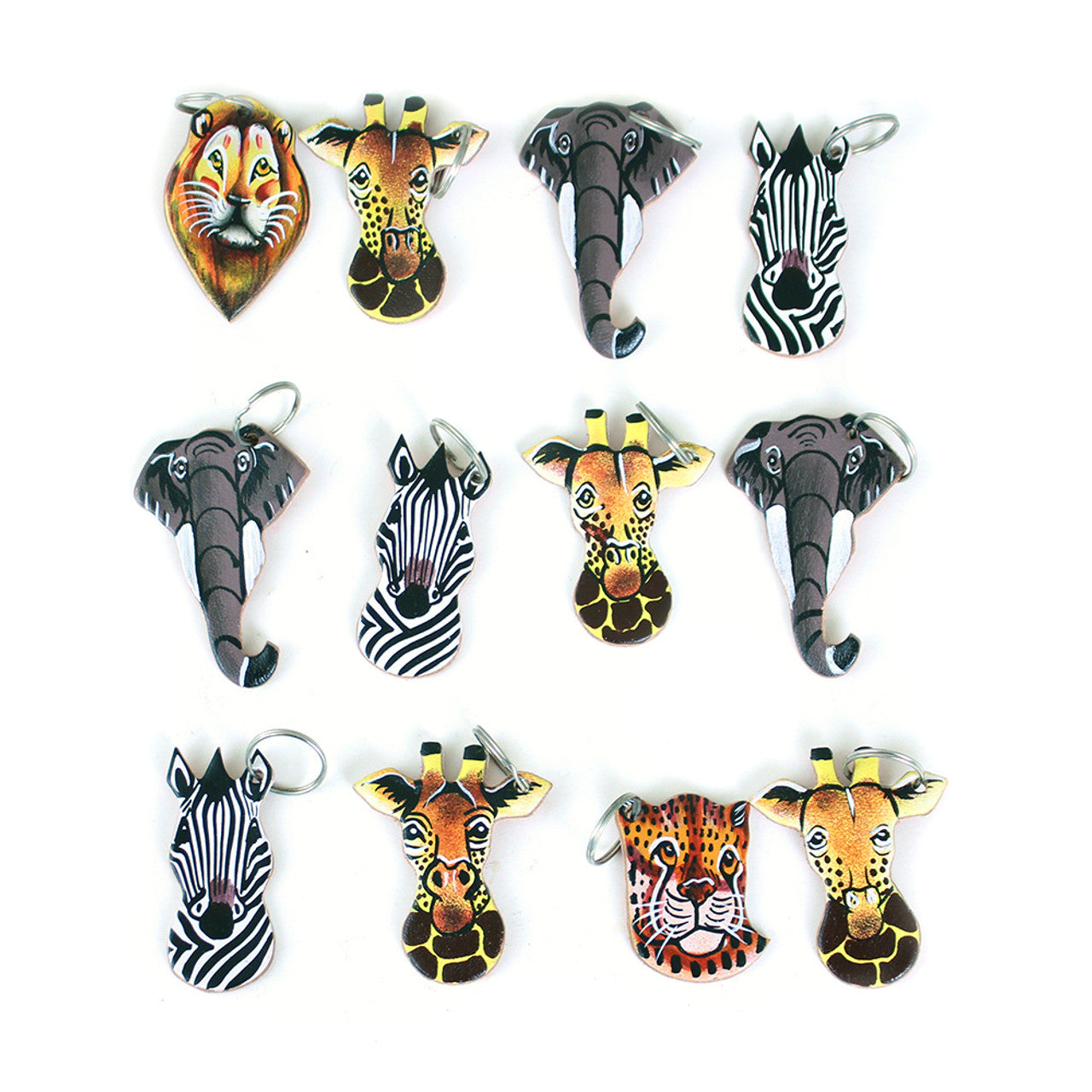 Animal Shape Key Chain Leather Animal Key Chains | Afrotise.com