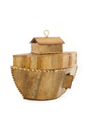 African Banana Fiber Noah's Ark with Animals