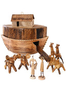 African Banana Fiber Noah's Ark with Animals