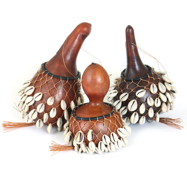 Cowrie Shell Gourd Shaker