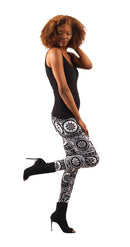 African Print Leggings : Medium - Large