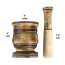 Wooden Mortar & Pestle