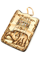 Burned Balsa Wood Kalimba Thumb Piano