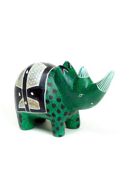 One Dozen Miniature Soapstone Rhinos