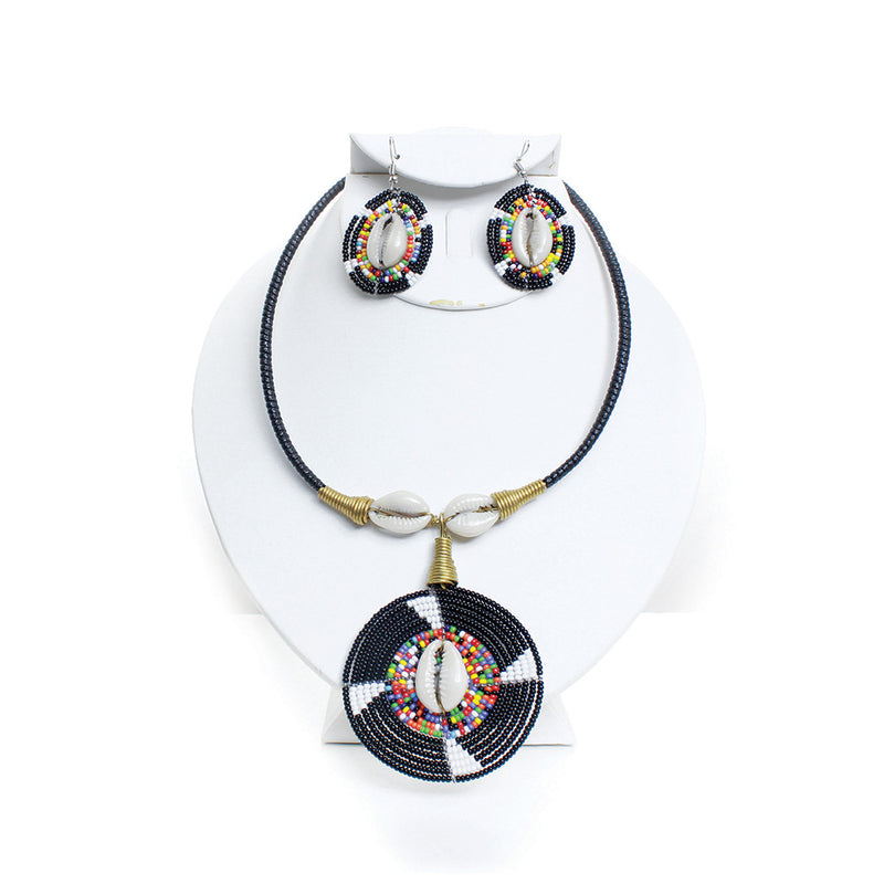 Ceremonial Maasai Choker & Earrings