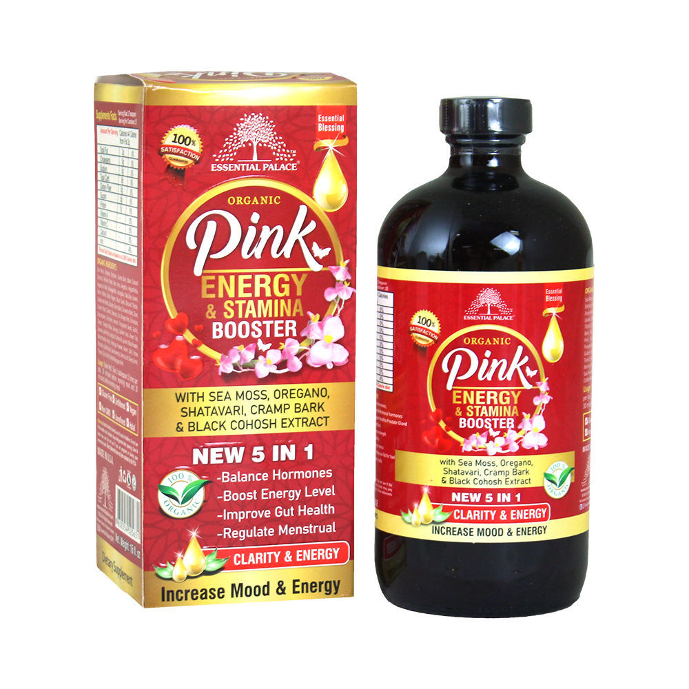 Organic Pink Energy Stamina Bitters | Afrotise.com