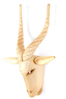 Kenyan Blonde Jacaranda Wood Antelope Mask