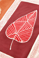 Zambian Hand Painted Lusandwa Leaves Table Runner