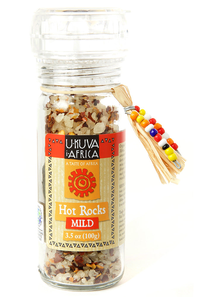 Ukuva iAfrica Mild Hot Rocks Salt Grinder | Afrotise.com