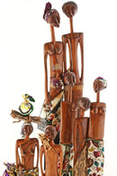 African Agrarians Sandalwood Sculpture