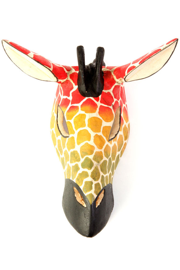 Kenyan Sunset Jacaranda Giraffe Mask