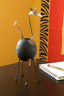 Kenyan Jacaranda and Gourd Giraffe Pencil Cup
