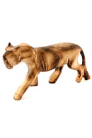 Kenyan Jacaranda Wood Maneless Lion Sculpture