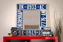 Senegalese Recycled License Plate Mirror