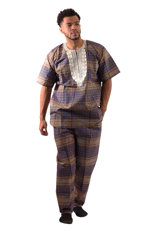 African Print Pant Set