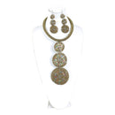 Maasai Bead Circle-Drop Necklace Set