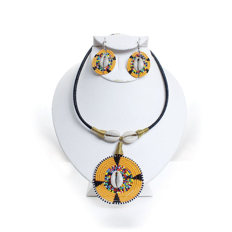 Ceremonial Maasai Choker & Earrings