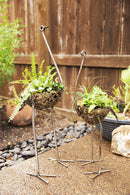 Small Recycled Metal Ostrich Bowls