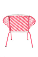 Pink & White Petite Peekaboo Chair