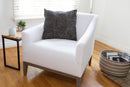 Black Segou Squares Organic Cotton Pillow with Optional Insert