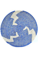20" Blue Lightning Design Grain Basket