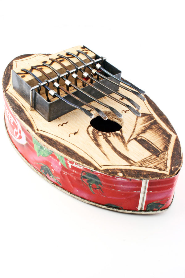 Large Oval Recycled Tin Can Kalimba