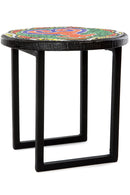 12" Intricately Beaded Sankofa Plant Stand