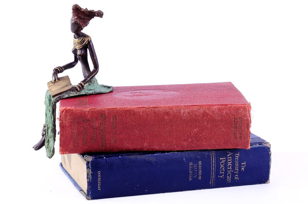 Beauty of Knowledge Burkina Bronze Sculpture