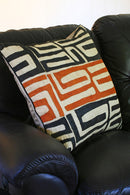 24" Congo Raffia Decorative Pillow with Optional Insert