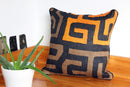 16" Congo Raffia Decorative Pillow with Optional Insert