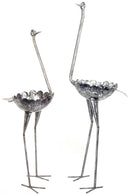 Kenyan Recycled Metal Ostrich Plant Holders