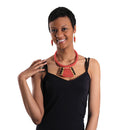 Maasai Empress Choker Set: Red