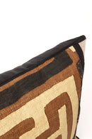 16" Criss-Cross Congo Raffia Pillow with Optional Insert