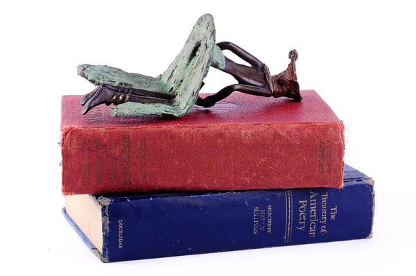 Beauty of Knowledge Burkina Bronze Sculpture