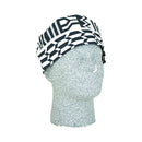 Black & White Kente Kufi Cap