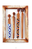 Village Family Sandalwood Wall Art