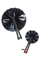 Midnight Resist Dyed African Hand Fan