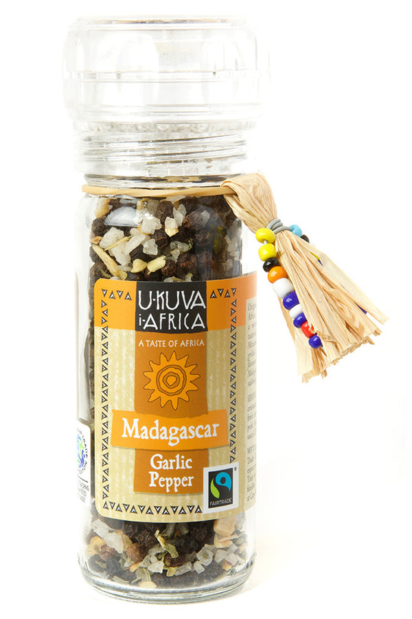 Ukuva iAfrica Madagascar Garlic Pepper Spice Grinder