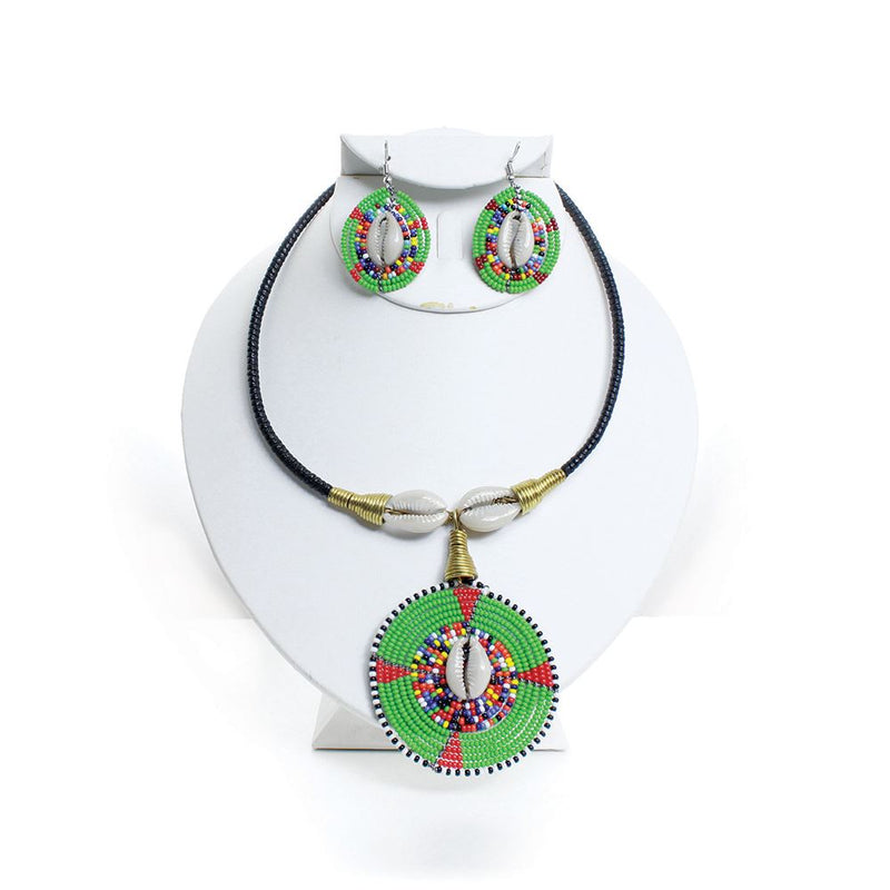 Ceremonial Maasai Choker & Earrings