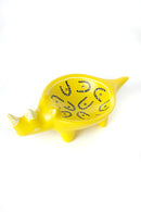 Lemon Rind Soapstone Rhino Dish