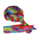 African Print Bonnet Hair-Tie Cap