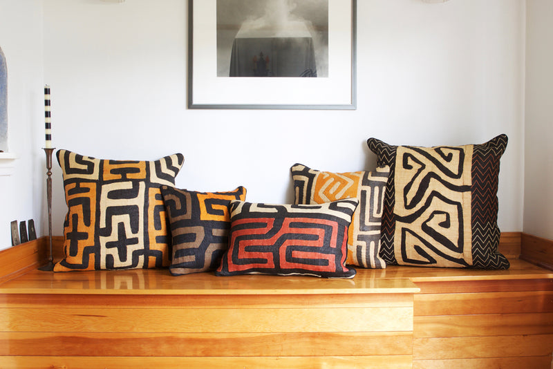 16" Congo Raffia Decorative Pillow with Optional Insert