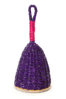 Purple and Pink Woven Elephant Grass Rattles