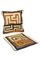 16" Criss-Cross Congo Raffia Pillow with Optional Insert