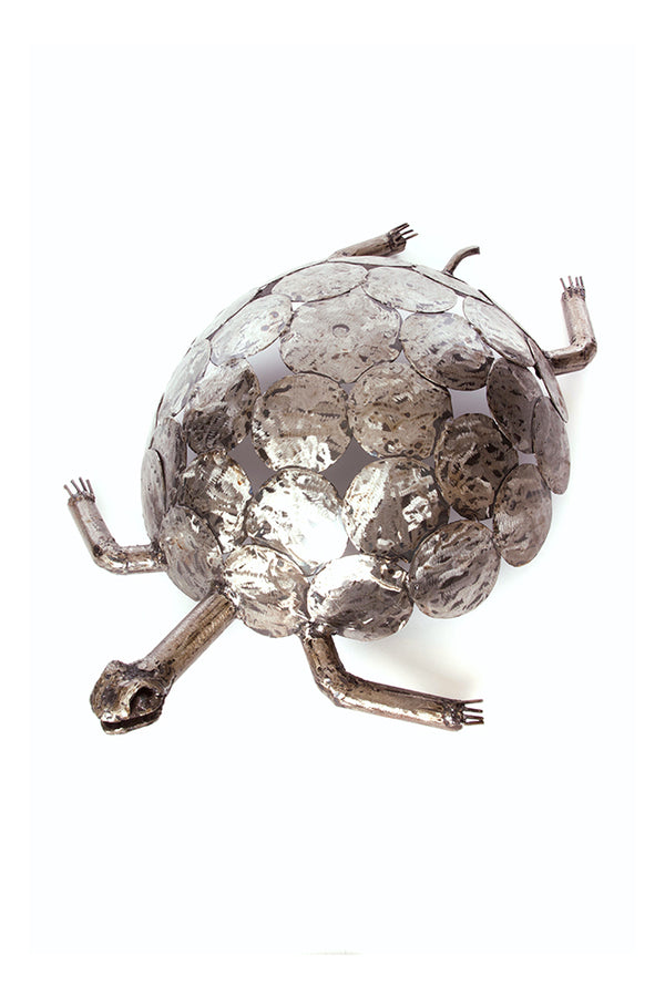 Medium Recycled Metal Tortoise Sculpture
