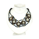 Bone Disc Cowrie Shell Choker