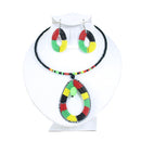 Pan African Choker & Earring Set