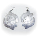 Over-Sized Silver Earrings: Gye Nyame