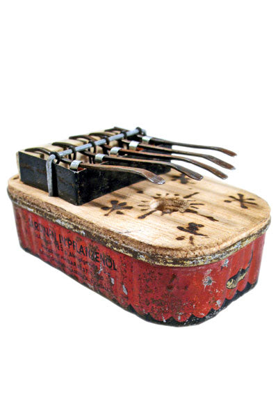 Small Square Recycled Tin Can Kalimba